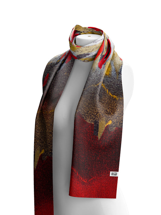 Ramo De Nubers Rojas Oblong Scarf