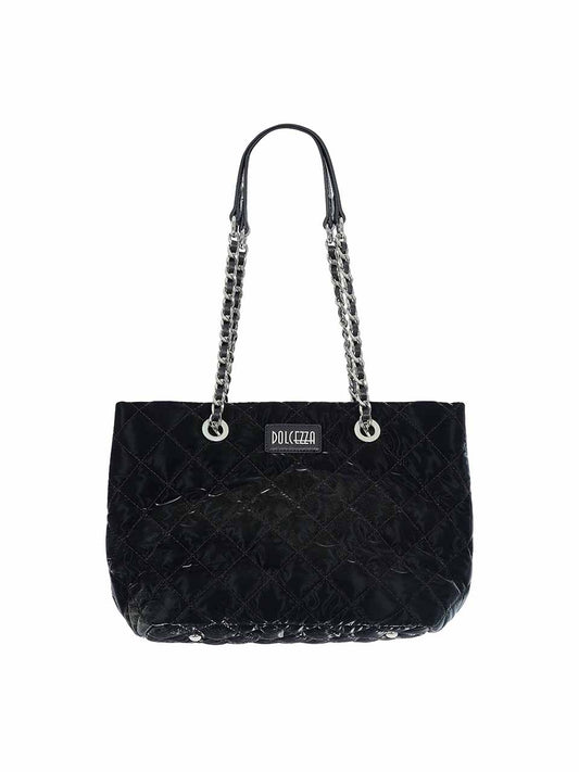 Small Quilted Bag with Chain Handle