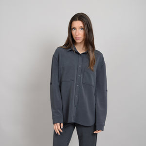 SECOND SKIN - ALAIA SUPER SOFT MODAL BUTTON UP JACKET