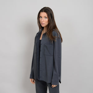 SECOND SKIN - ALAIA SUPER SOFT MODAL BUTTON UP JACKET