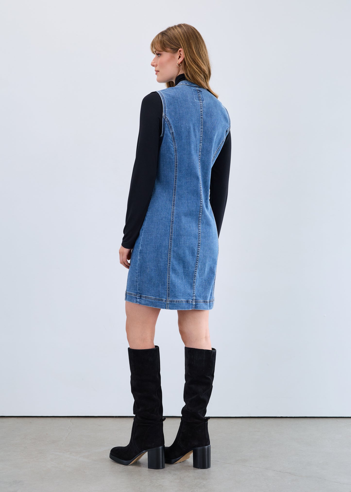 FDJ - LONG DENIM VEST/DRESS