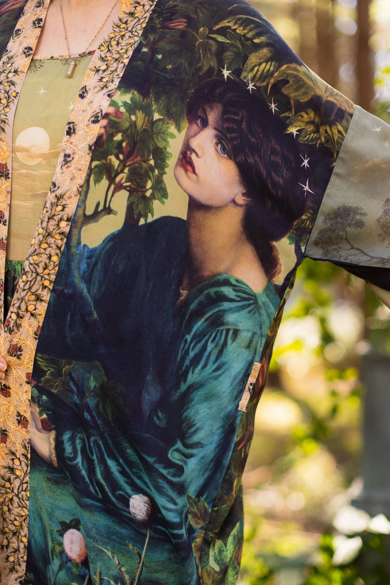 Bella Notte Opera Duster Kimono Robe w/Rabbit & Moon - Suttles & Seawinds