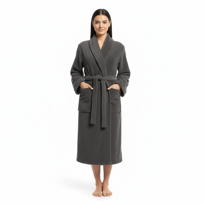 Terry Cotton Bathrobe 450 GSM - Unisex Plush Hotel & Spa - Suttles & Seawinds