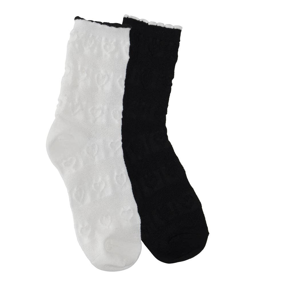 Heart Intarsia Light Socks