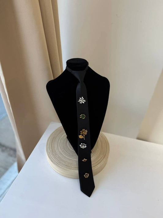 Satin Tie w/Charms