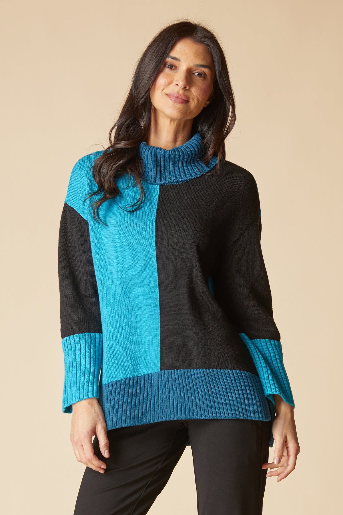Mix It Up Sweater in Lagoon