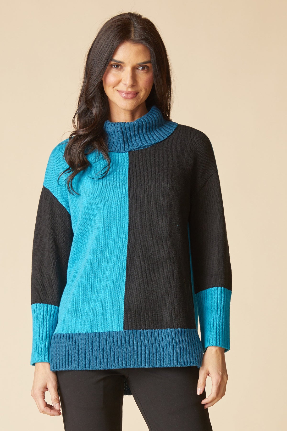Mix It Up Sweater in Lagoon