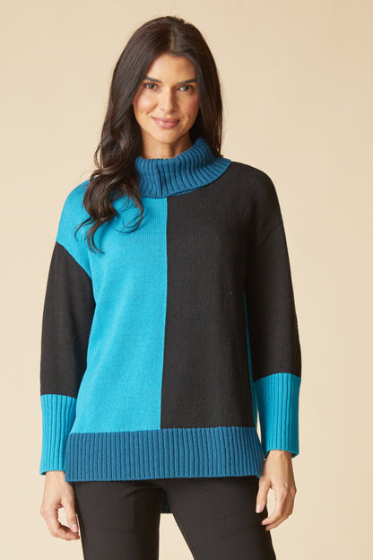 Mix It Up Sweater in Lagoon