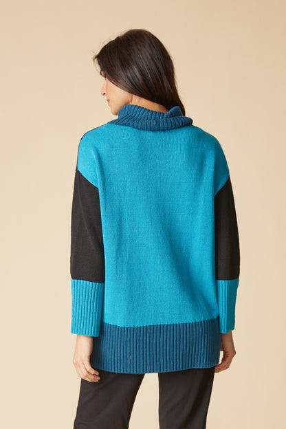 Mix It Up Sweater in Lagoon