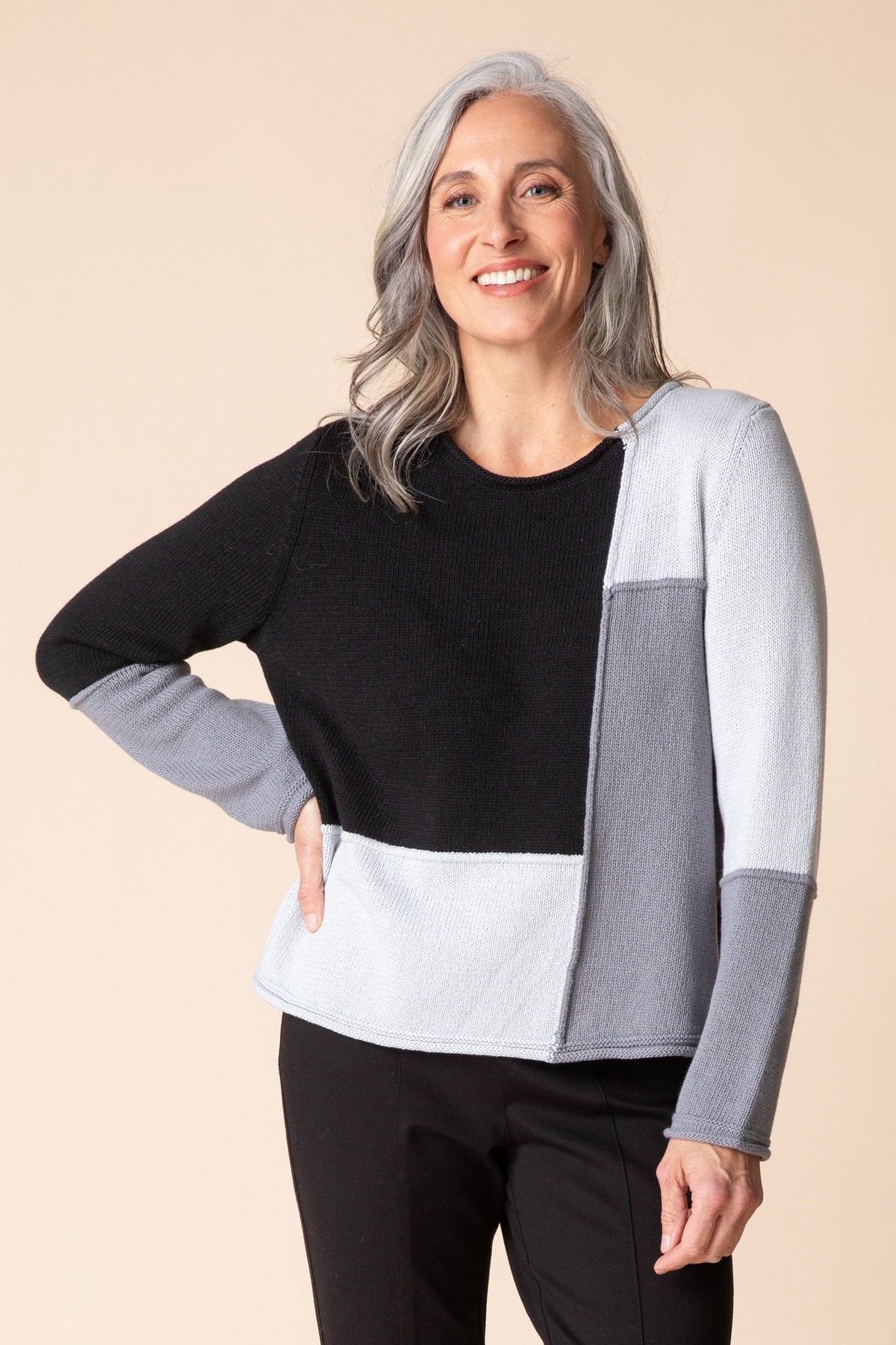 Block Party Sweater in Mist
