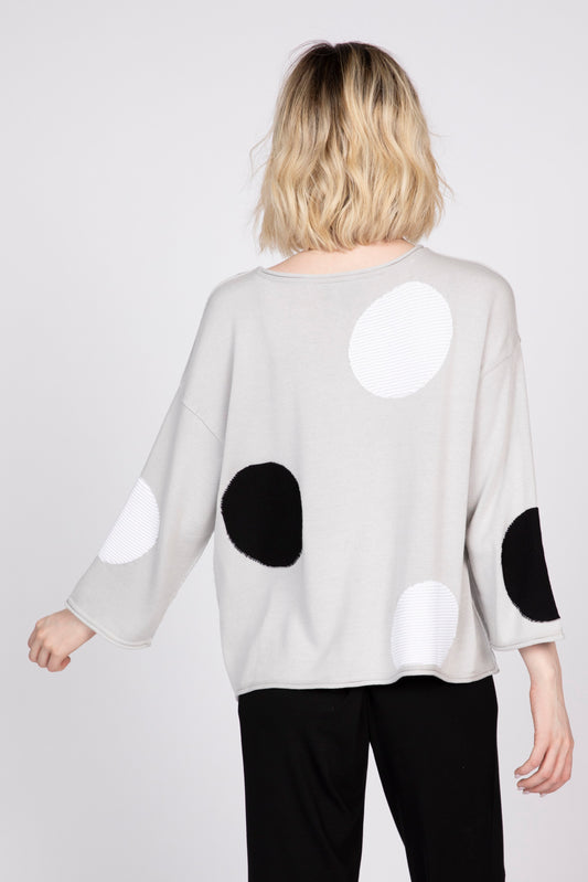 MIXED DOT PULLOVER