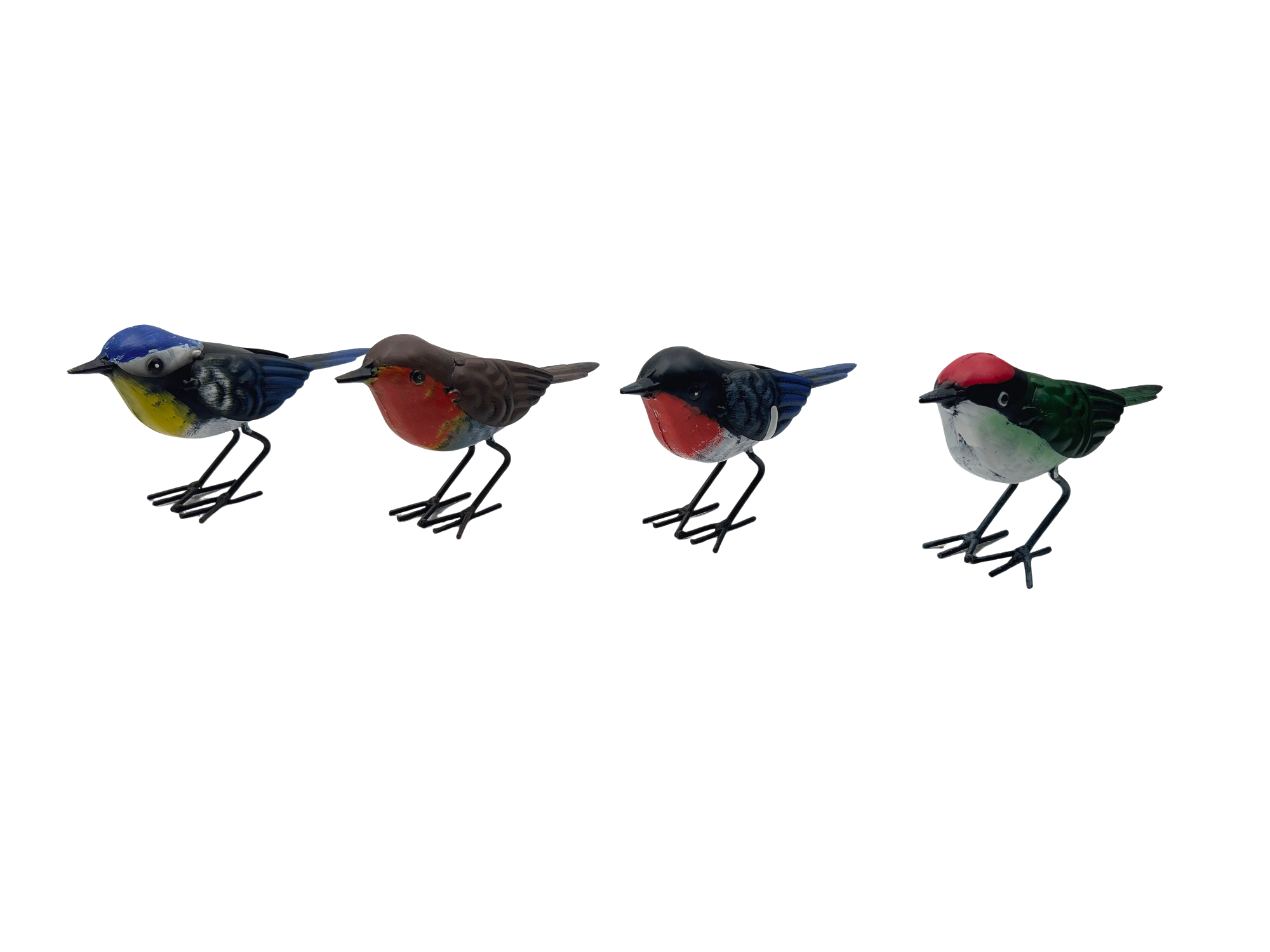 Marissa's Gifts - Handmade set of four powder coated metal birds