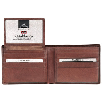 Mens RFID Slimfold Wallet Unique Vertical Flap - Suttles & Seawinds