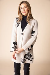 Floral Winter Bloom Cardigan