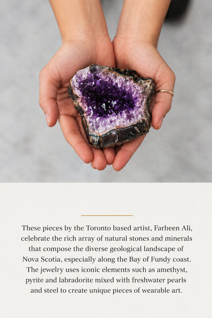 Amethyst Statement  Pendant Necklace