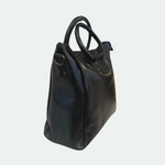 Load image into Gallery viewer, VINTAGE DECOR- IRRIDESCENT PEACOCK GREEN BIRKIN STYLE BAG
