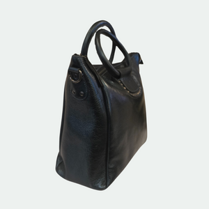 VINTAGE DECOR- IRRIDESCENT PEACOCK GREEN BIRKIN STYLE BAG