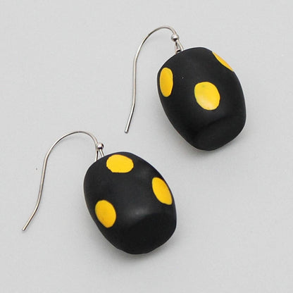 Sylca Designs - Black/Yellow Lyla Earrings - Suttles & Seawinds