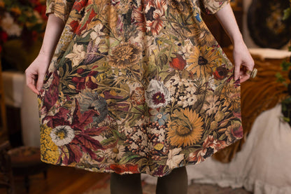 Golden Hour Artist Dress Tunic w/ Pockets & Floral Print - Suttles & Seawinds