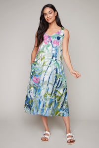 CLAIRE DESJARDINS - LINEN PRINT DRESS