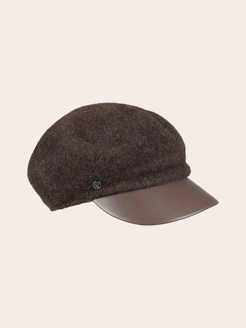 LOEVENICH - PEAK FAUX LEATHER TRIM CAP