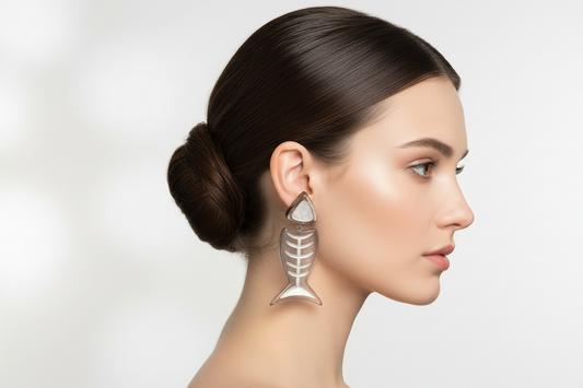 Pisces Fishbone Earring