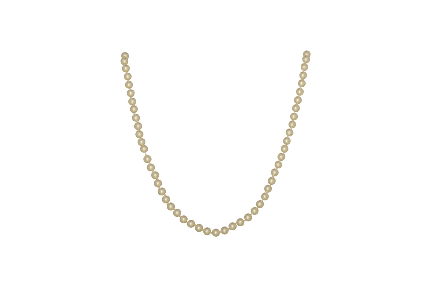 MERX PERLA NECKLACE 8MM BEADS WITH 38" CHAIN