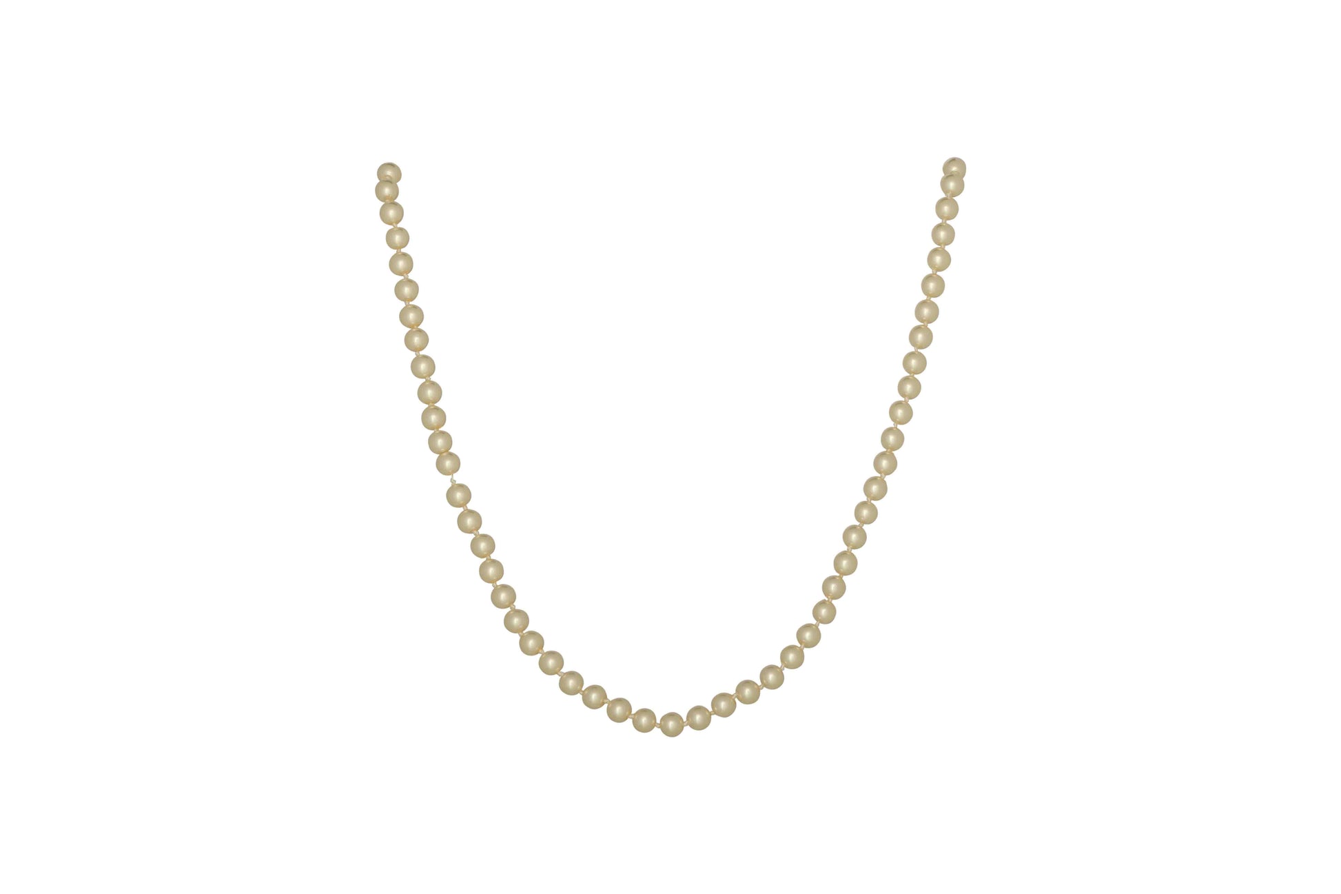Perla Necklace 8mm Beads With 38" Chain - Suttles & Seawinds