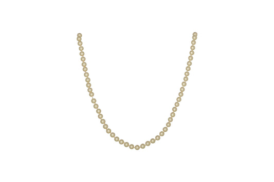 MERX PERLA NECKLACE 8MM BEADS WITH 38" CHAIN