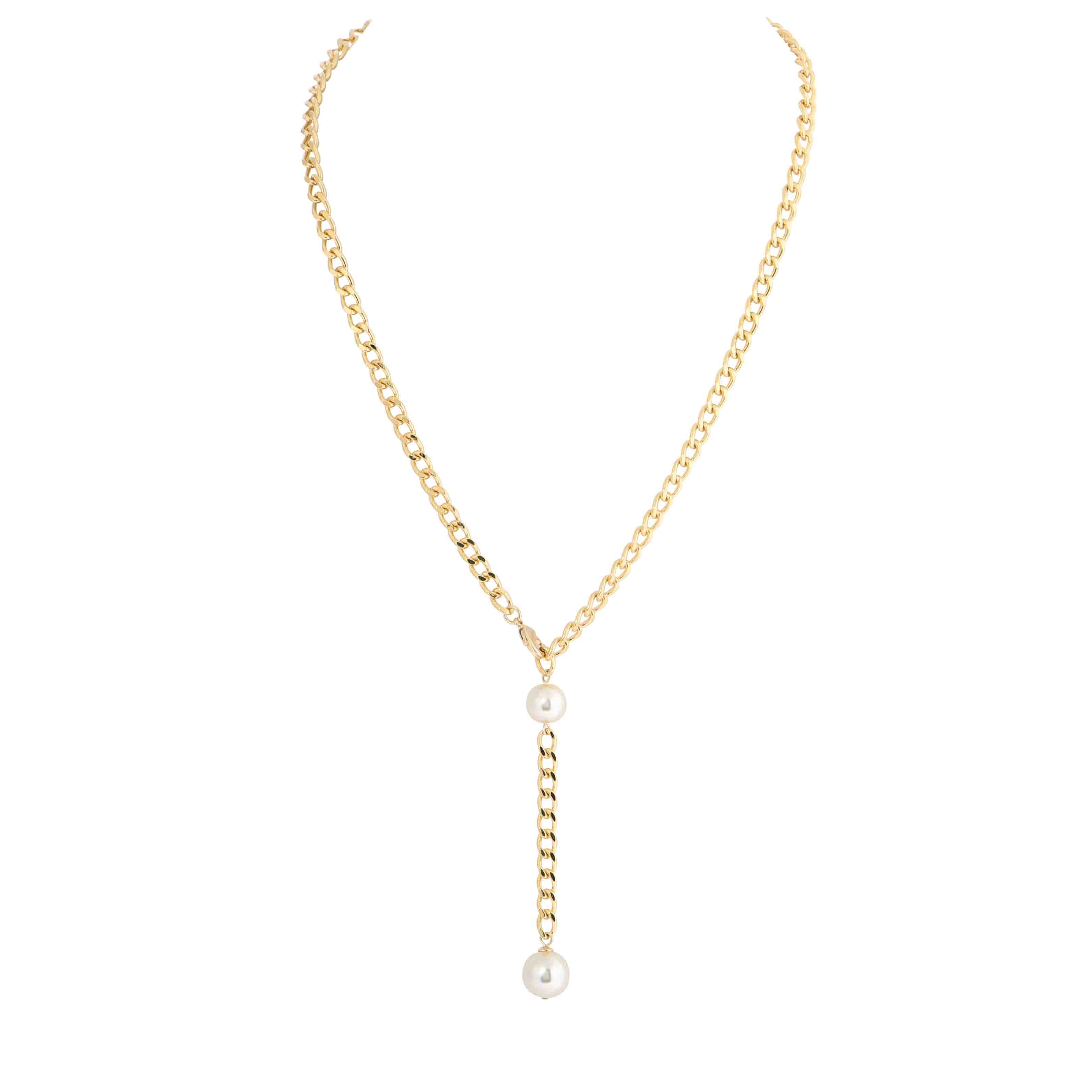 MERX -  PERLA GLASS PEARL NECKLACE