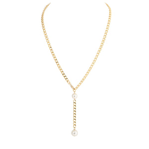 MERX -  PERLA GLASS PEARL NECKLACE