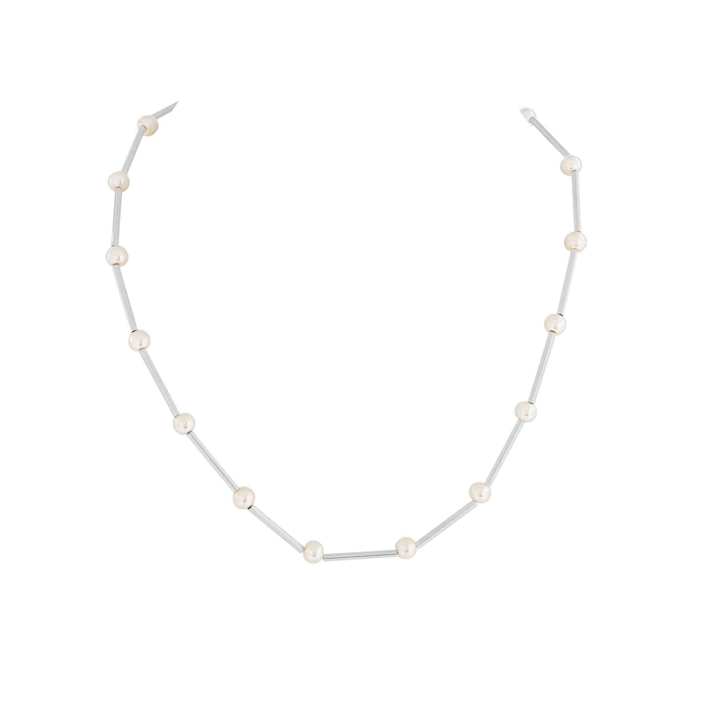 MERX -  PERLA SHORT GLASS PEARL NECKLACE