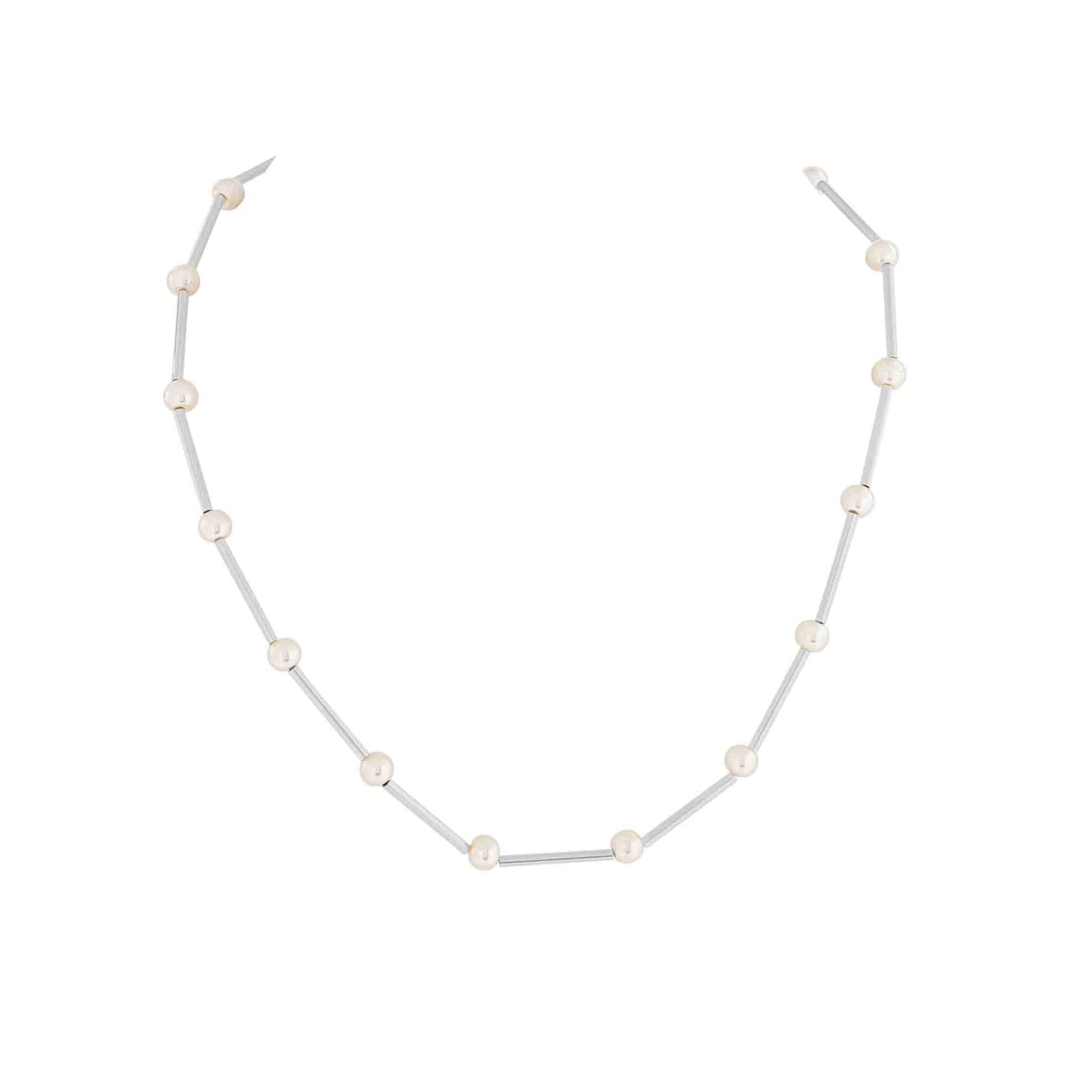 MERX -  PERLA SHORT GLASS PEARL NECKLACE