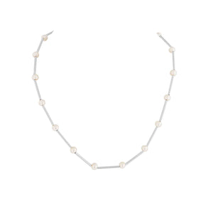 MERX -  PERLA SHORT GLASS PEARL NECKLACE