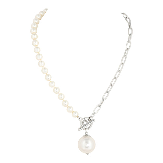 MERX - PERLA NECKLACE 8MM KNOTTED PEARLS