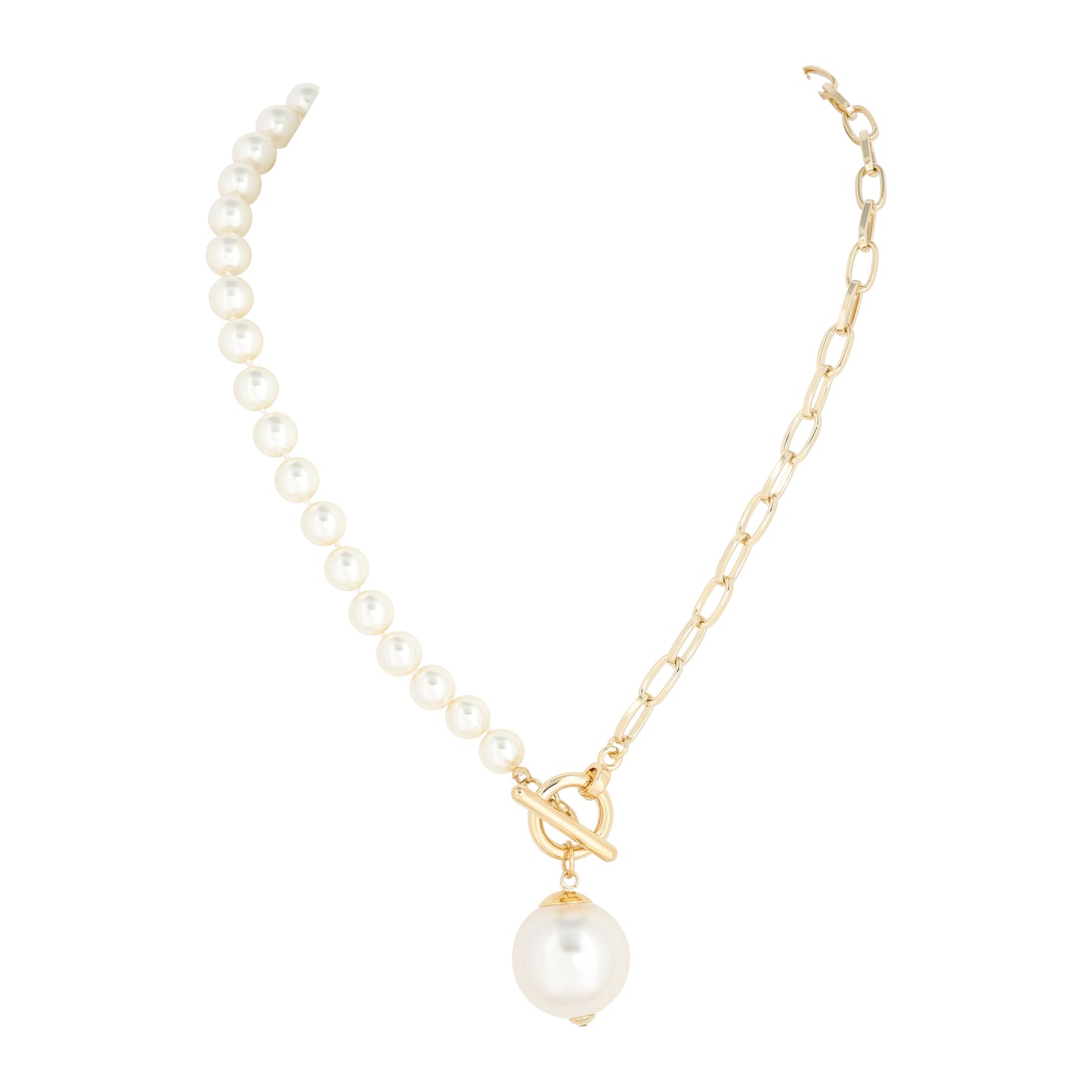 MERX - PERLA NECKLACE 8MM KNOTTED PEARLS