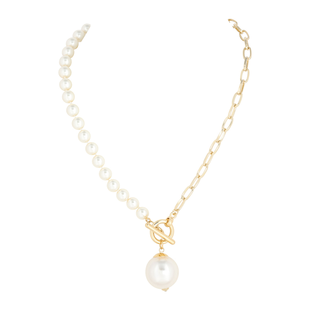 Perla Necklace 8mm Knotted Pearls - Suttles & Seawinds
