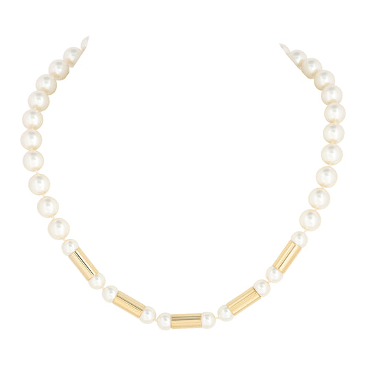 MERX - PERLA NECKLACE 10MM KNOTTED PEARLS