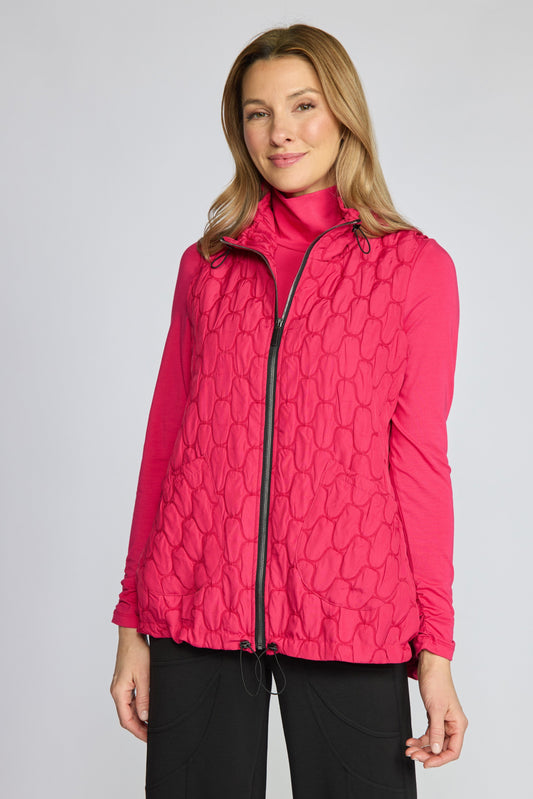 Capsule Vest in Magenta