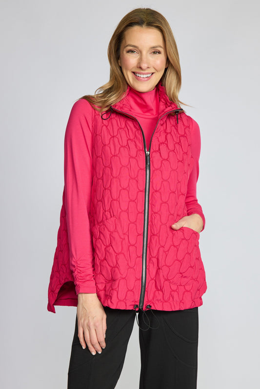 Capsule Vest in Magenta