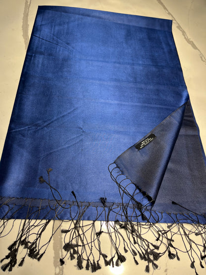 Solid Colour Reversible Silk Scarves - Suttles & Seawinds