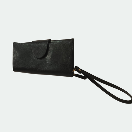 VINTAGE DECOR - IRRIDESCENT PEACOCK GREEN LEATHER WALLET