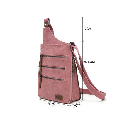 Canvas Crossbody Shoulder Bag - Suttles & Seawinds