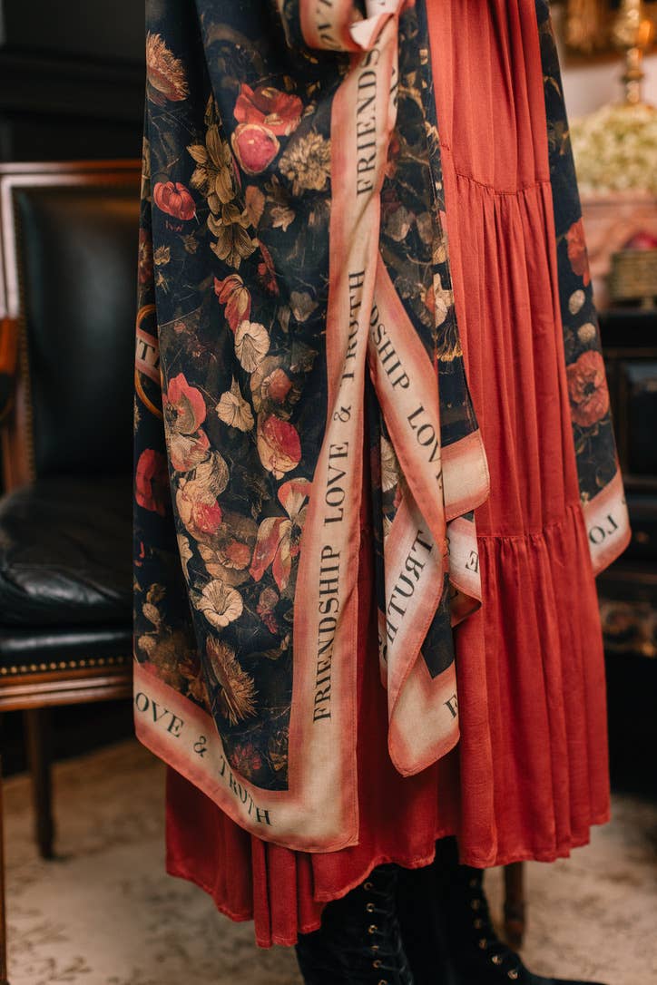 Heart of Gold Goddess Starduster Kimono w/ Sacred Heart - Suttles & Seawinds