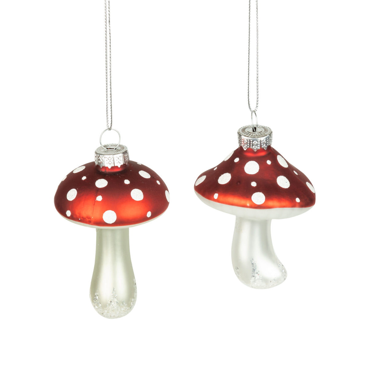 Glass Mushroom Ornament
