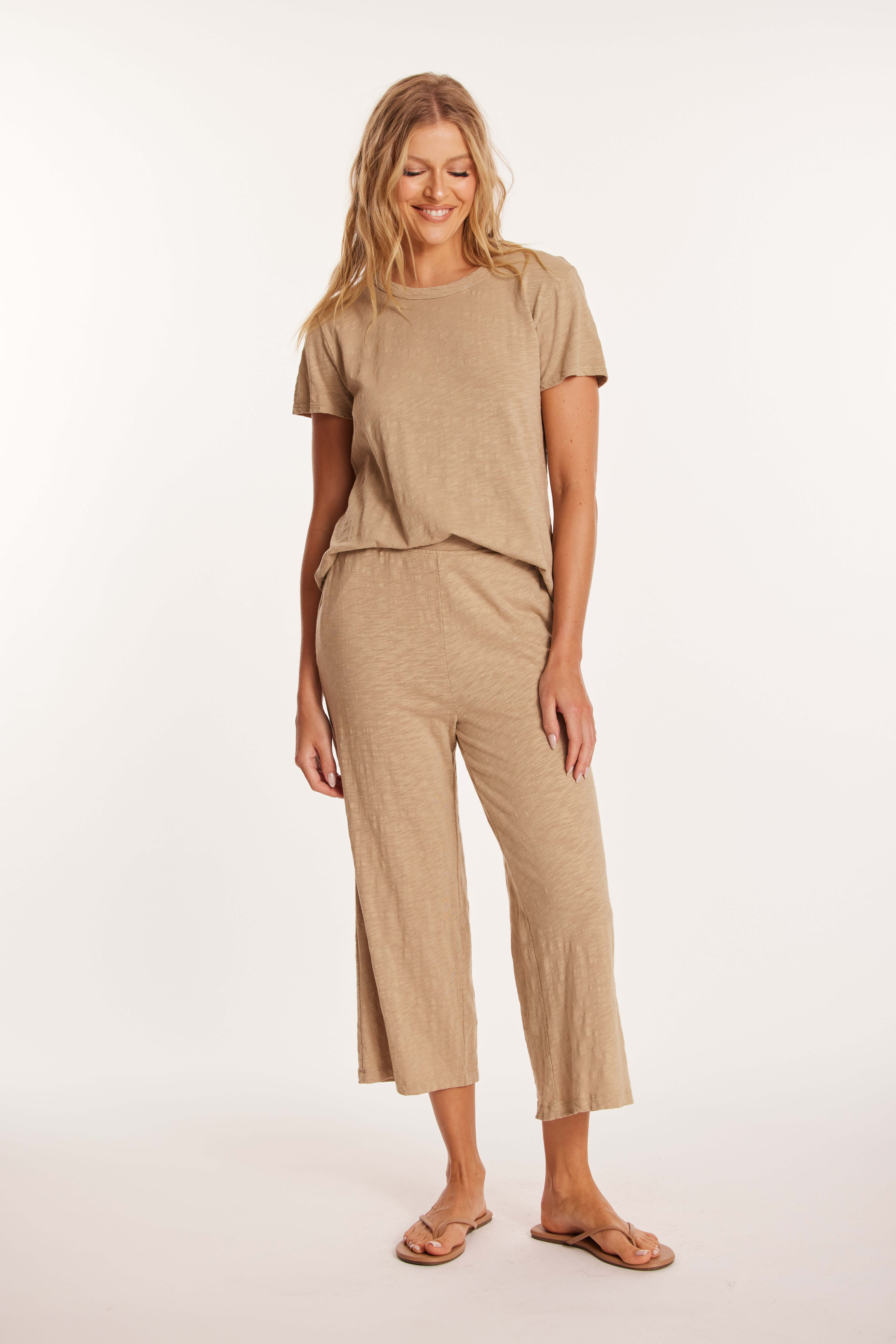 MODODOC - WIDE LEG CROPPED PANT