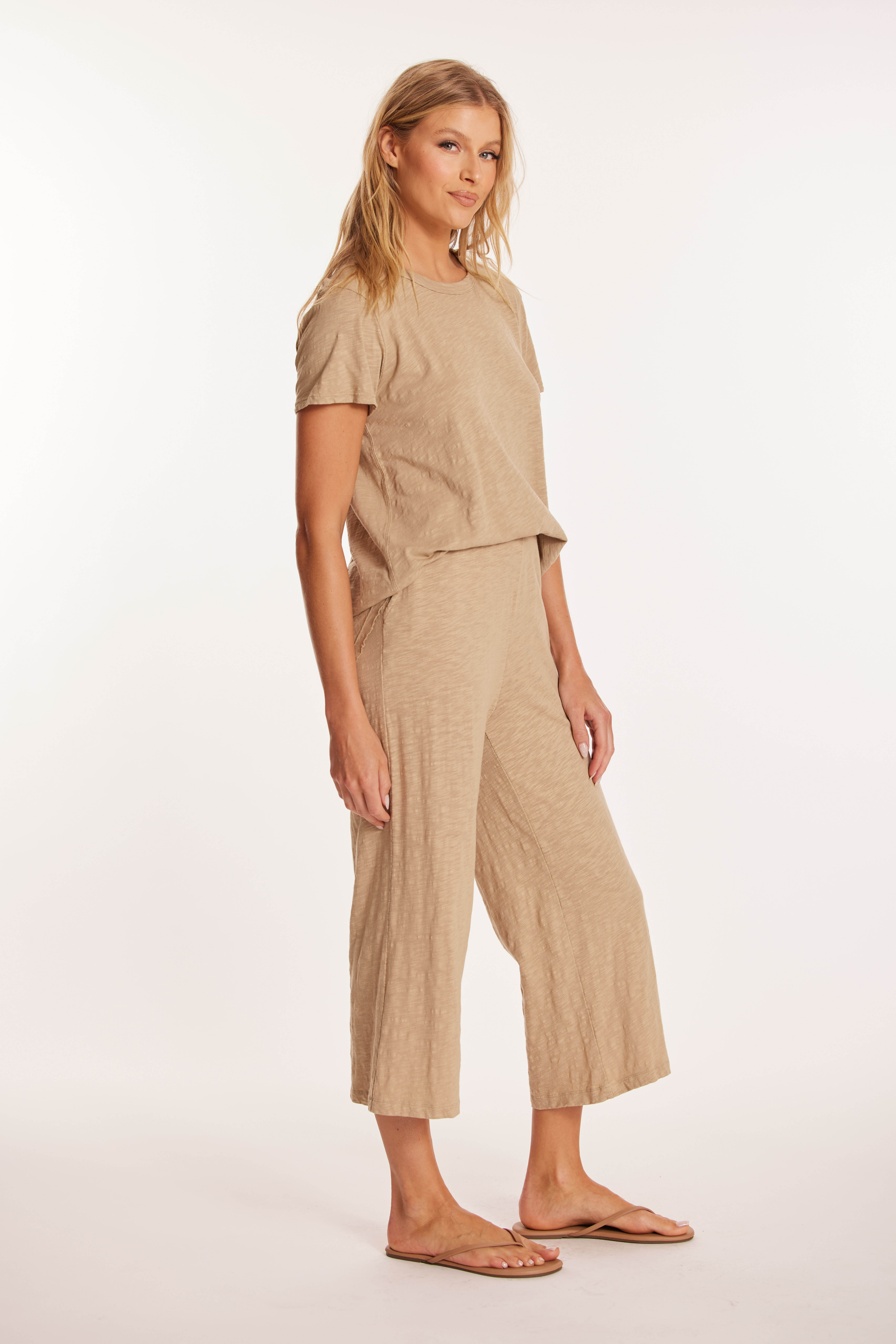 MODODOC - WIDE LEG CROPPED PANT