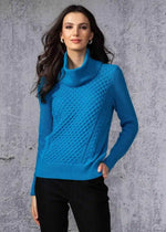 Load image into Gallery viewer, ALISON SHERI - CABLE TEXTURED DETACHABLE COLLAR SWEATER
