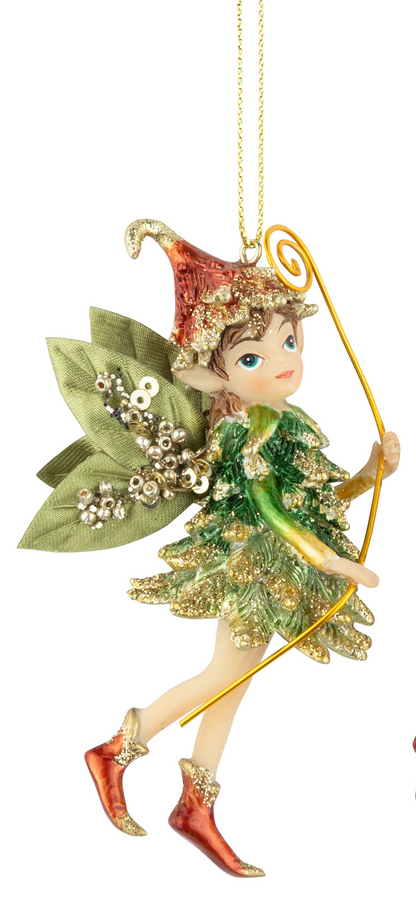 Painted Resin Fairies Ornament