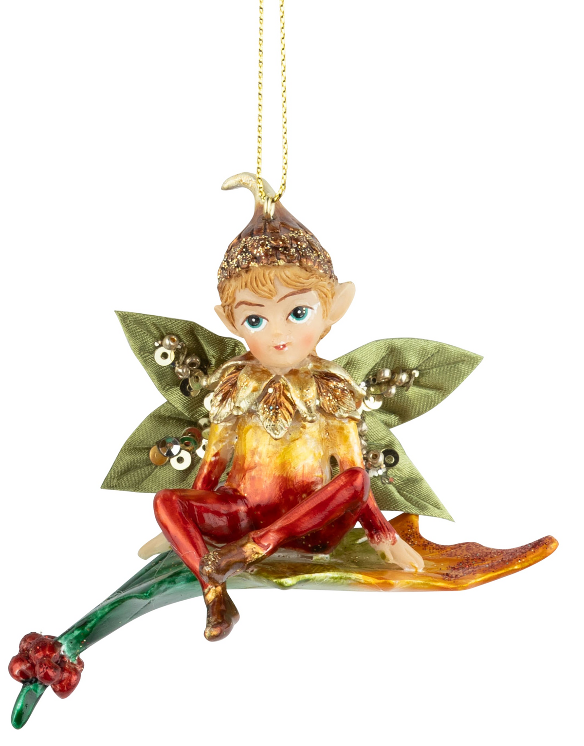 Painted Resin Fairies Ornament